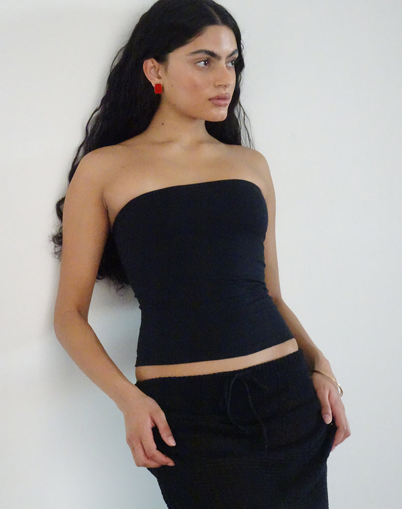 Top bandeau Shaelo en noir