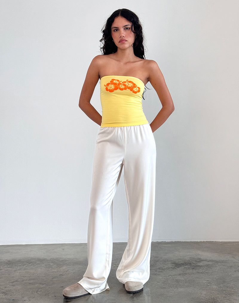 Image de Shaelo Bandeau Top in Lemonade Orange Hisbiscus