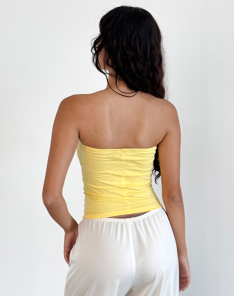 Image de Shaelo Bandeau Top in Lemonade Orange Hisbiscus