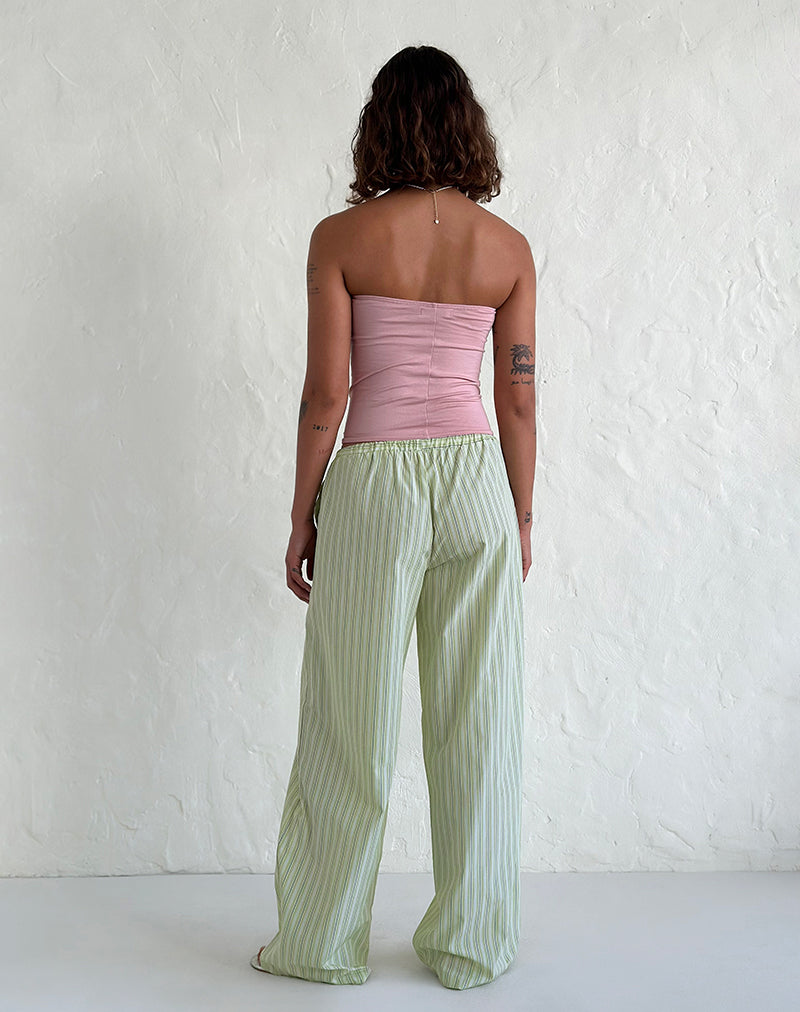 Image de Samir Trouser in Light Green Stripe