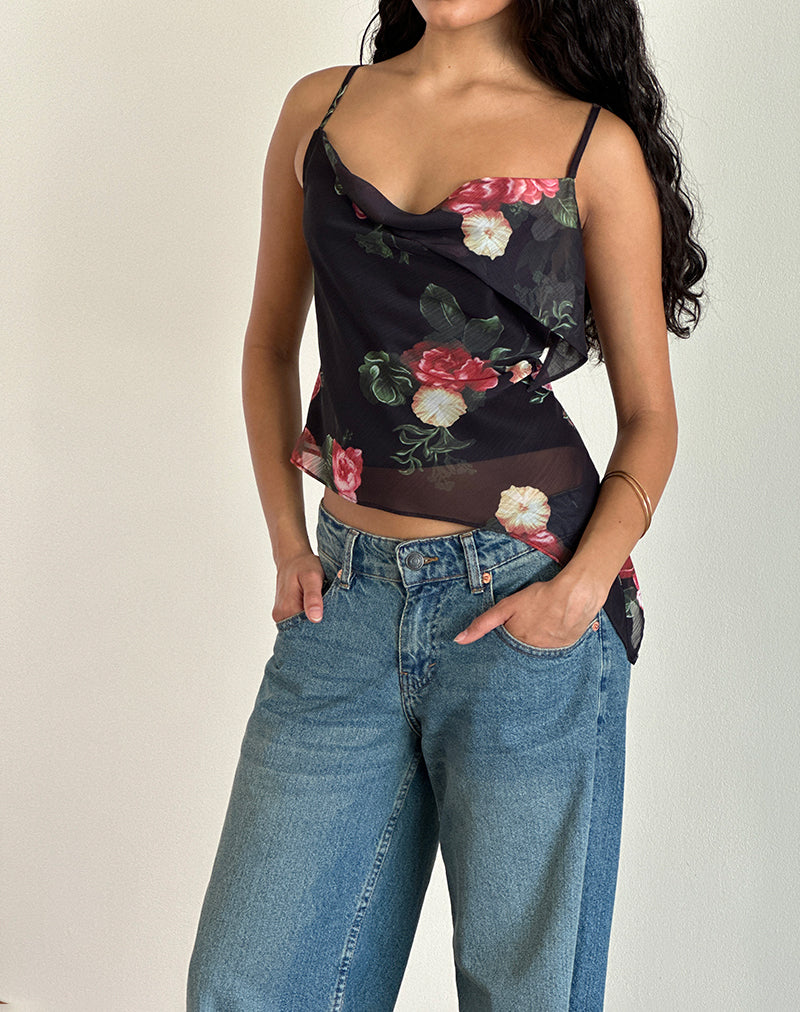 Image de Shahira Top in Renaissance Rose Black