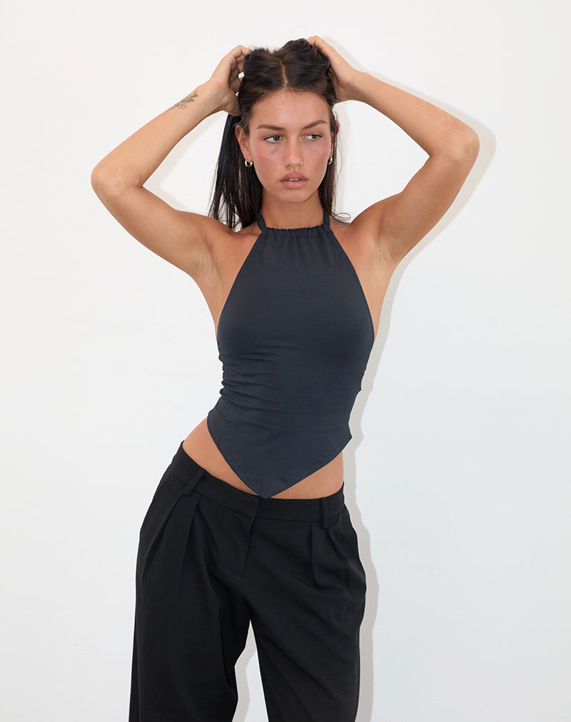 Image de Shalas Halter Top in Jersey Ocean Storm