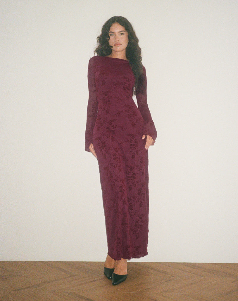 Image de la robe Shaleed en fleur botanique Marron