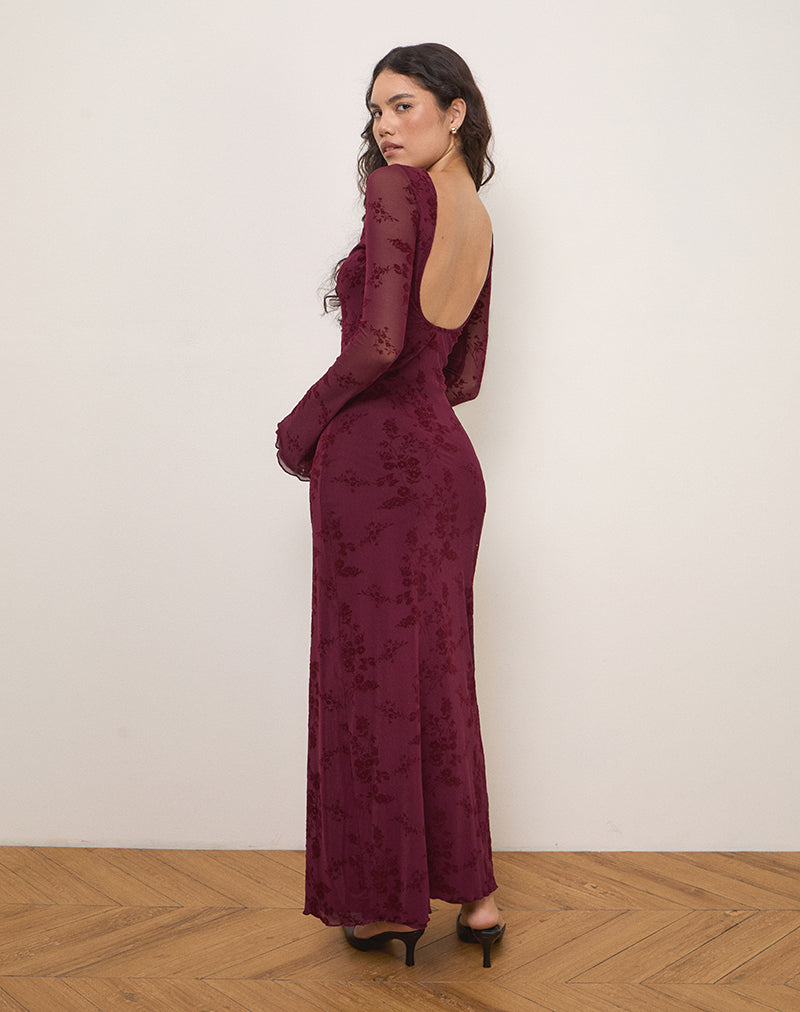 Image de la robe Shaleed en fleur botanique Marron