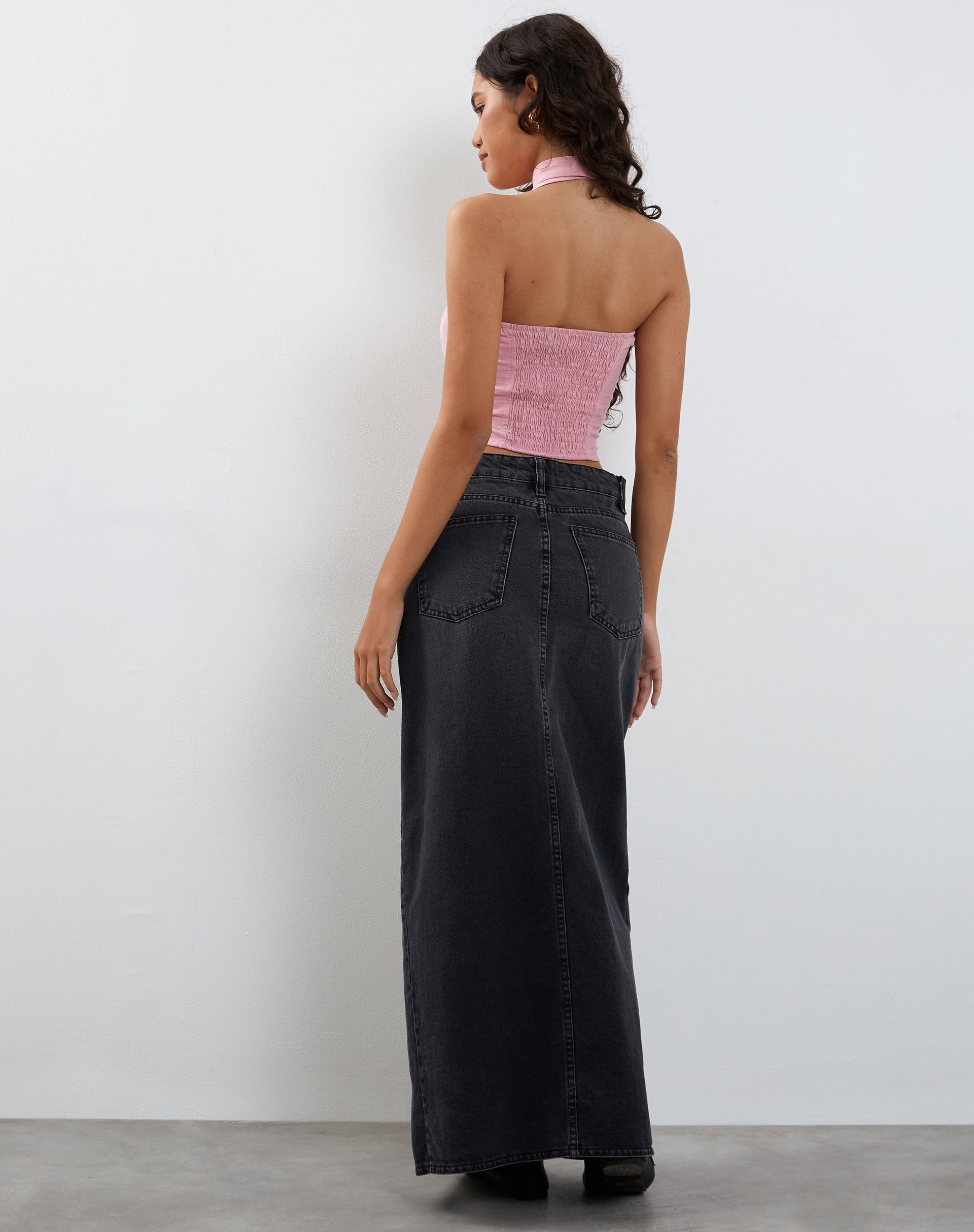 Image of Shaloe Bandeau Top and Scarf Set in Flamingo Pink