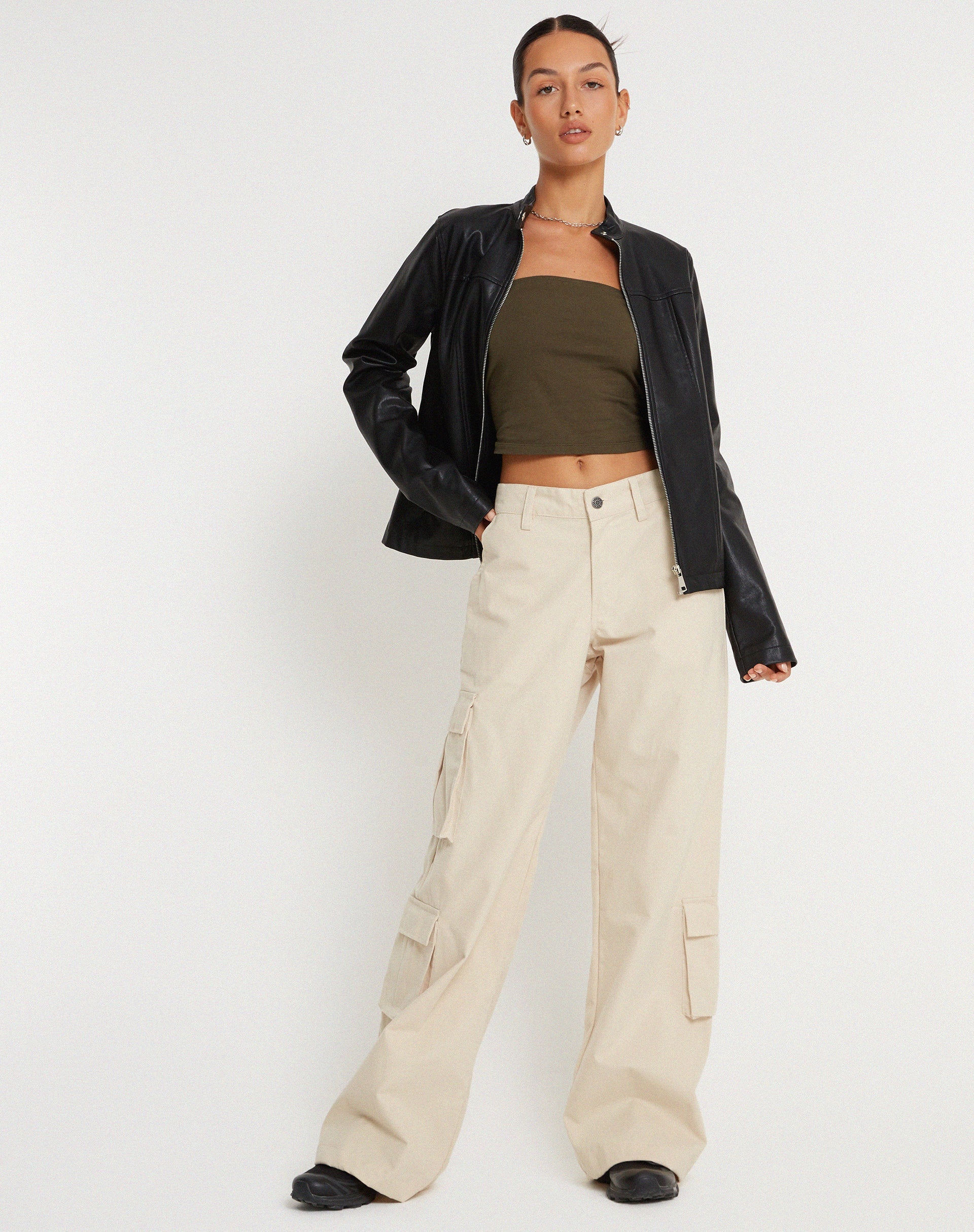 Image du pantalon à jambes larges Shan en écru