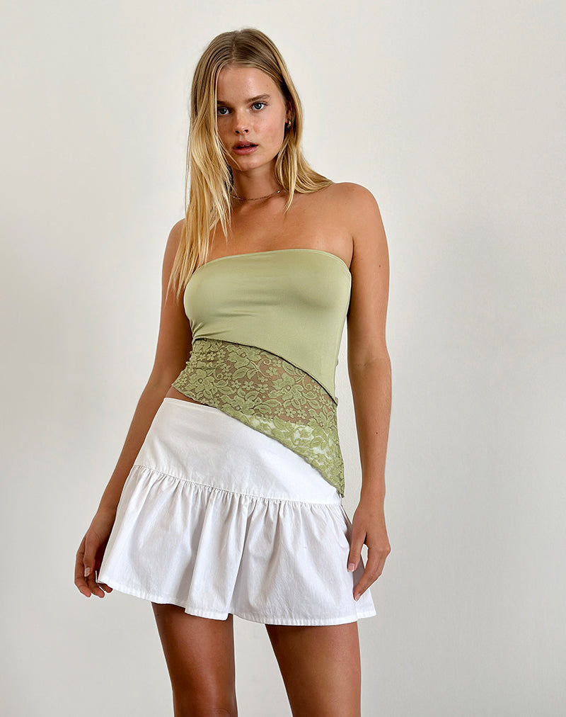 image de Shanda Lace Tube Top in Sage