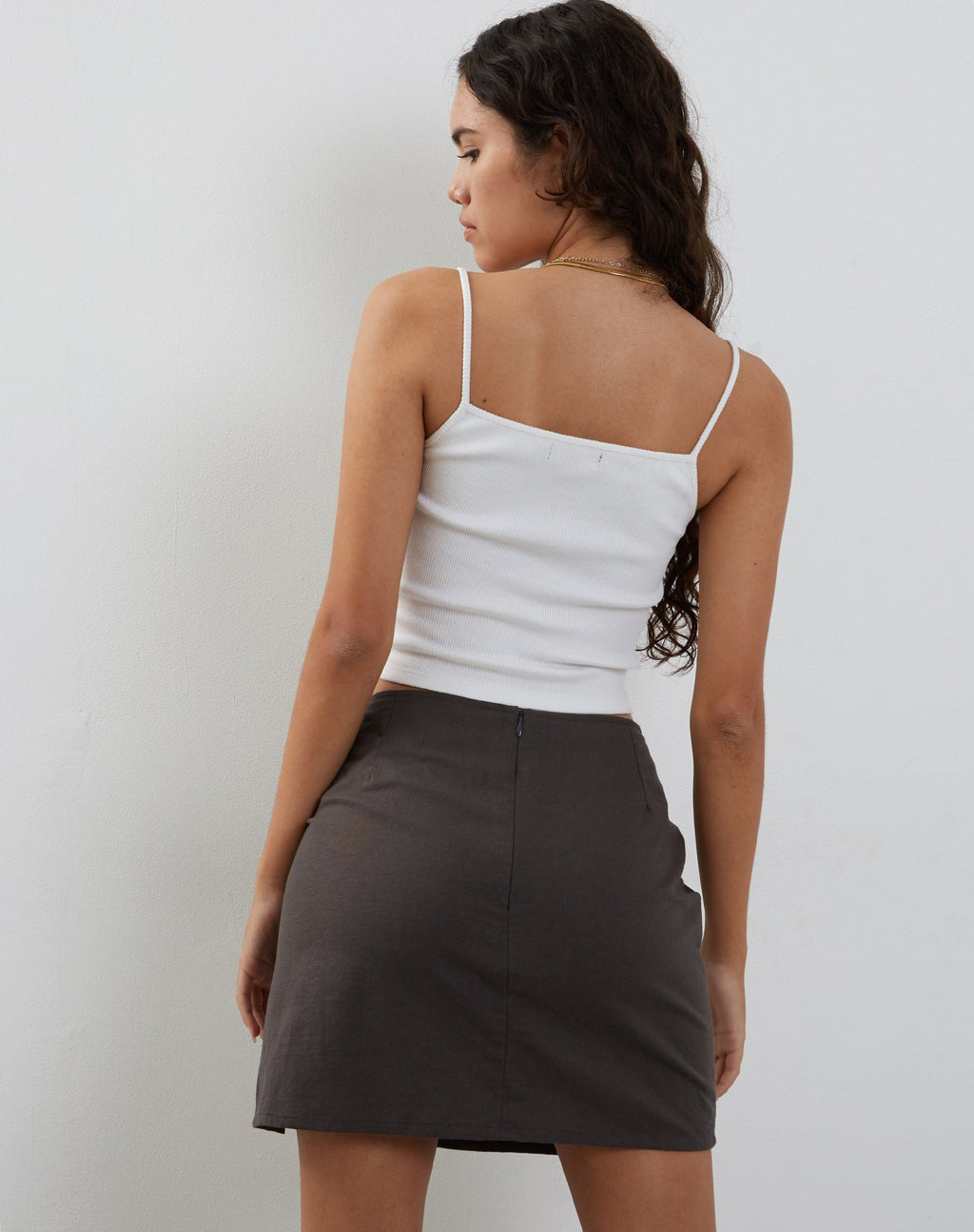 Minijupe Sheny, gris anthracite