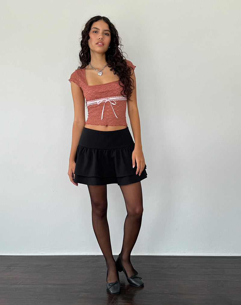Image de Sherine Lace Top in Withered Rose