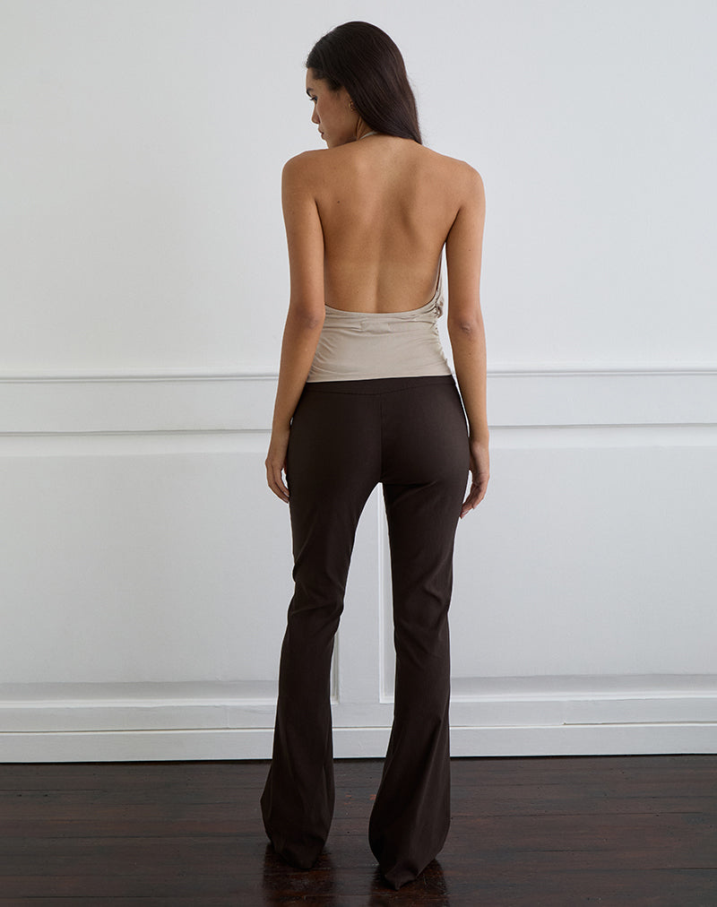 Image de Sherlyn Halter Top in Cupro Oatmilk