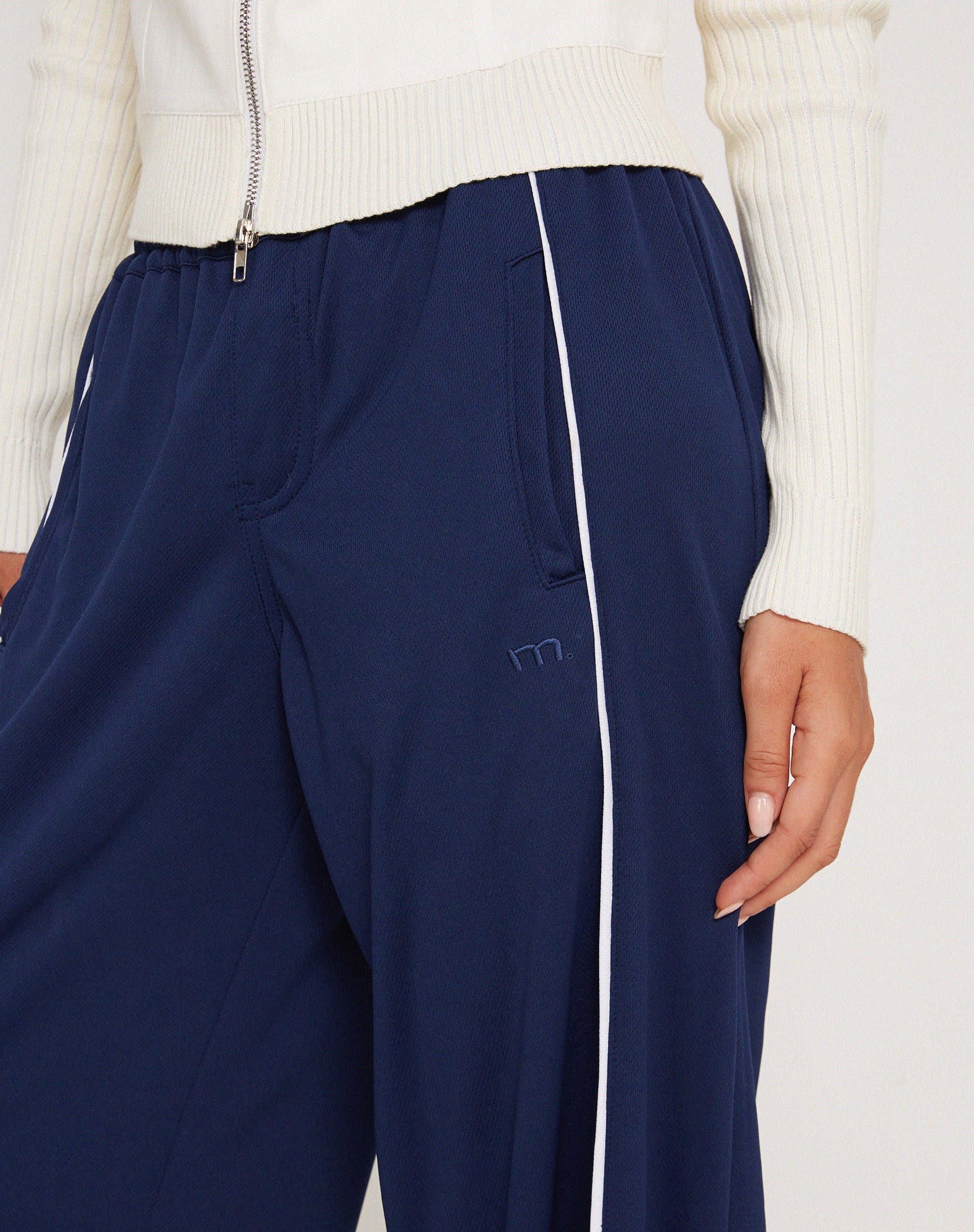Image de Shobi Wide Leg Jogger in Navy
