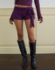 Image de Shoumi Short à volants en dentelle violet