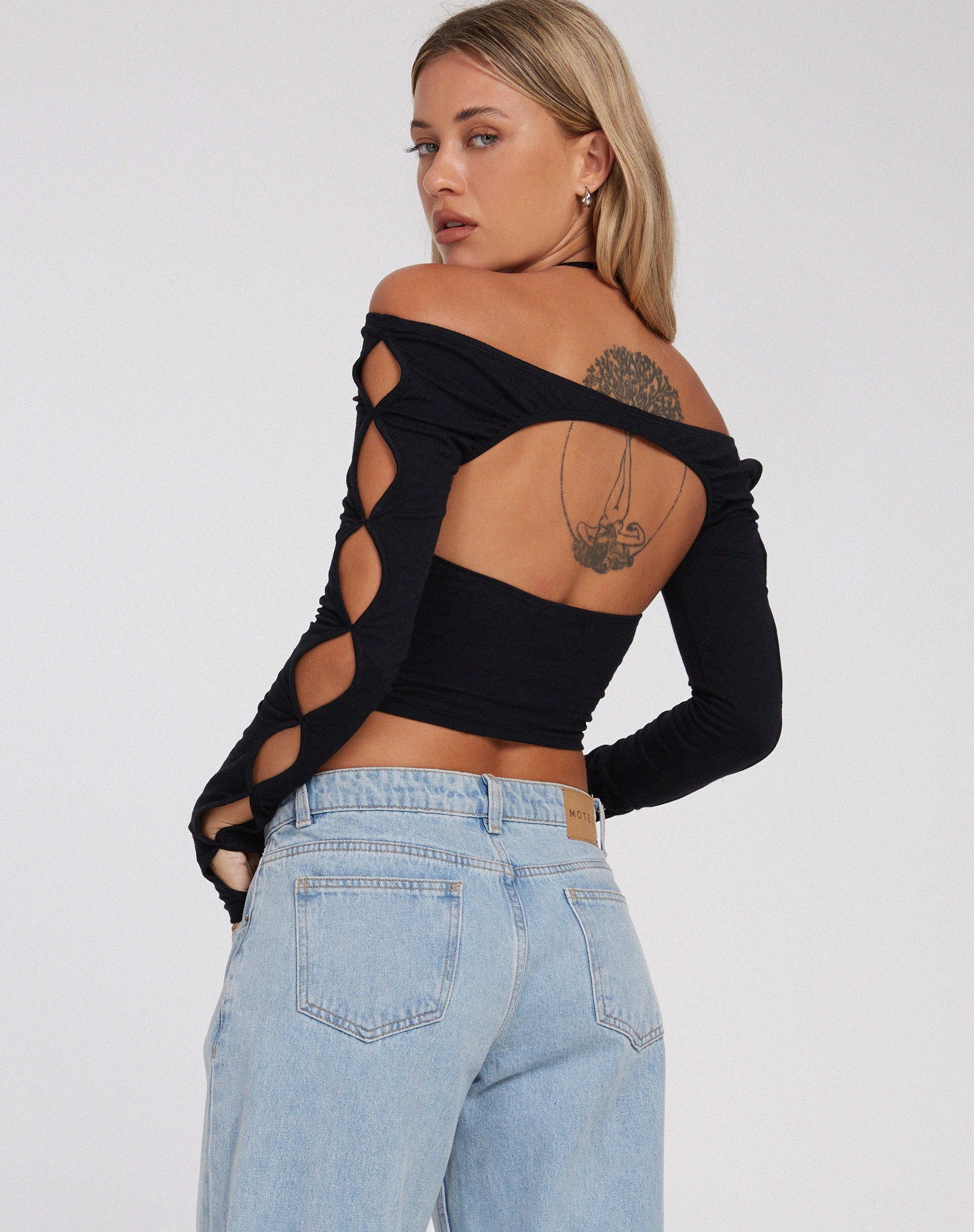 image de Silas Crop Top in Black
