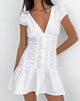 Image de Silesa Mini robe froncée en blanc