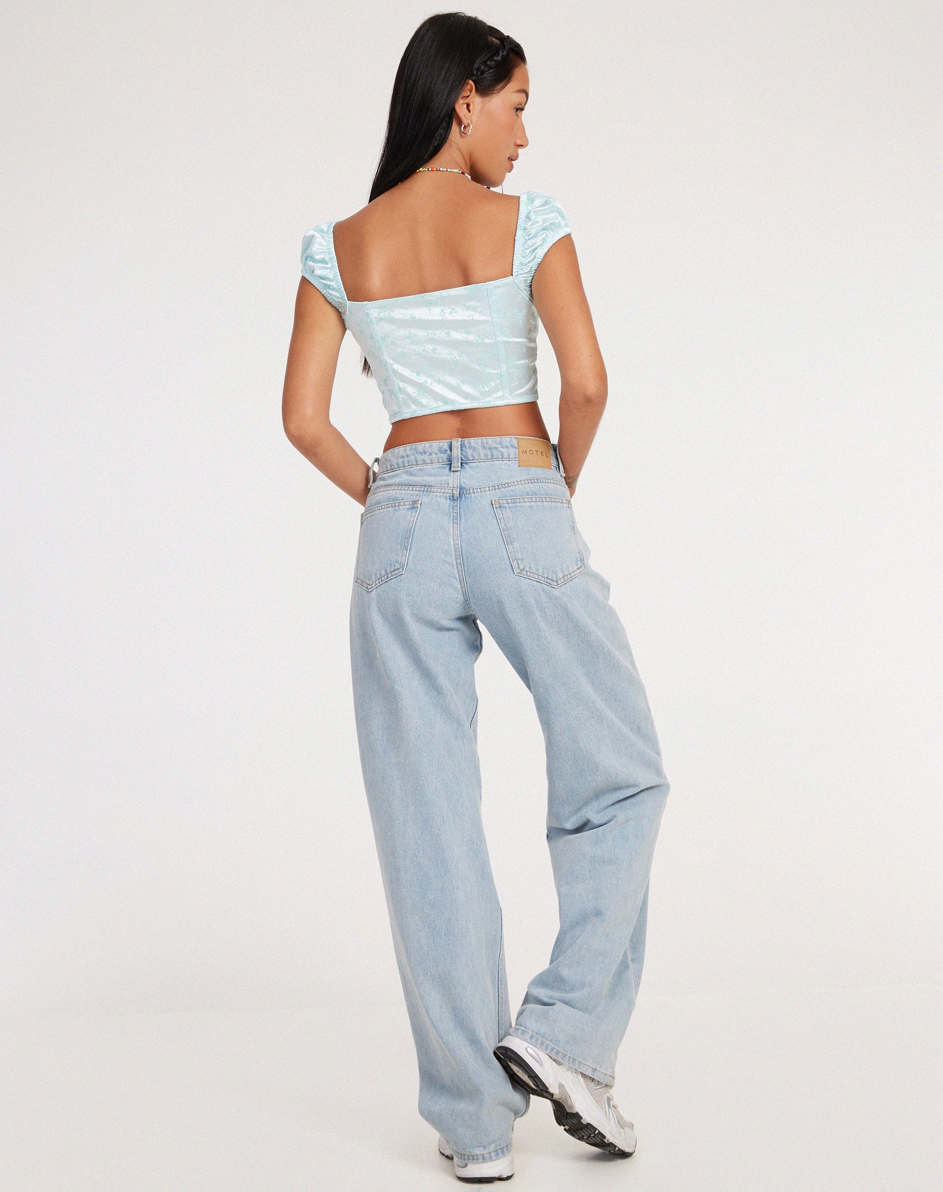 Image de Silicia Corset Top in Botanist Flocking Spearmint