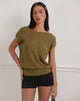 Image de Sinda Scoopback Top in Knit Olive