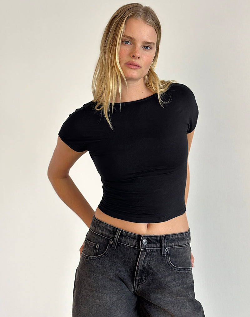 Image de Sipang Tie Back Top in Black