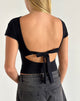 Image de Sipang Tie Back Top in Black