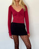 Image de Sisil Long Sleeve Top in Adrenaline Red