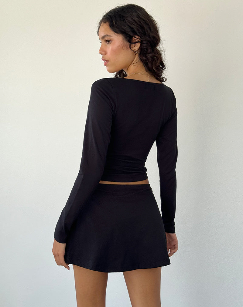 Image de Sisil Long Sleeve Top in Black