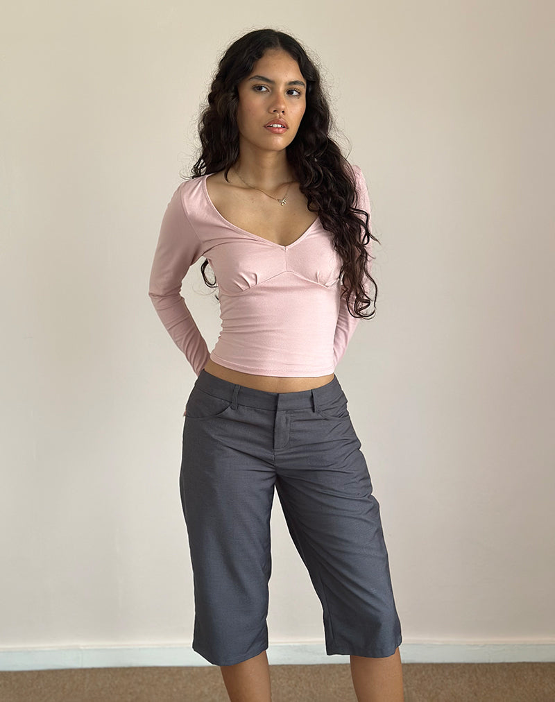 Image de Sisil Long Sleeve Top In Pink Lady
