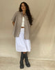 Image de la chemise à manches courtes Smith à carreaux taupe