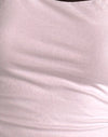 Rose clair avec reliure acajou foncé