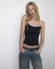 Image de Solani Top en noir avec reliure en forme d'animal Bambi