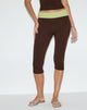 Image de Vivah Fold-over Capri en brun chocolat avec reliure pistache
