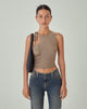 Image de MOTEL X JACQUIE Sonja Crop Top in Oatmeal
