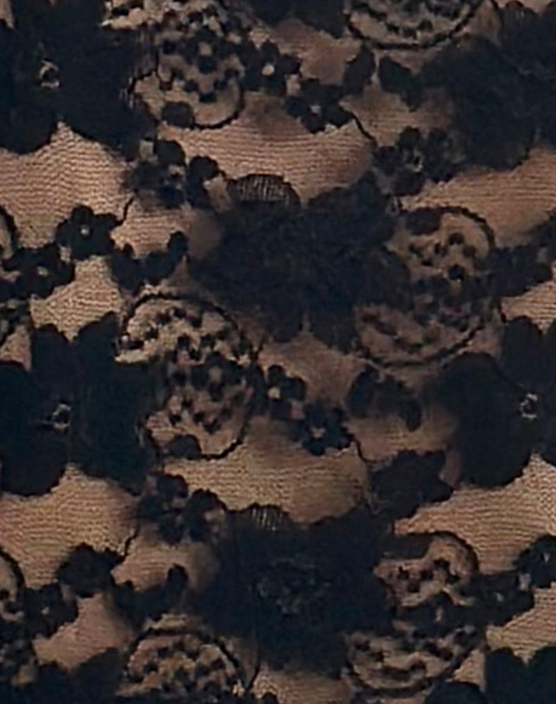 Robe longue non doublée Sophie en dentelle noire Jasmine