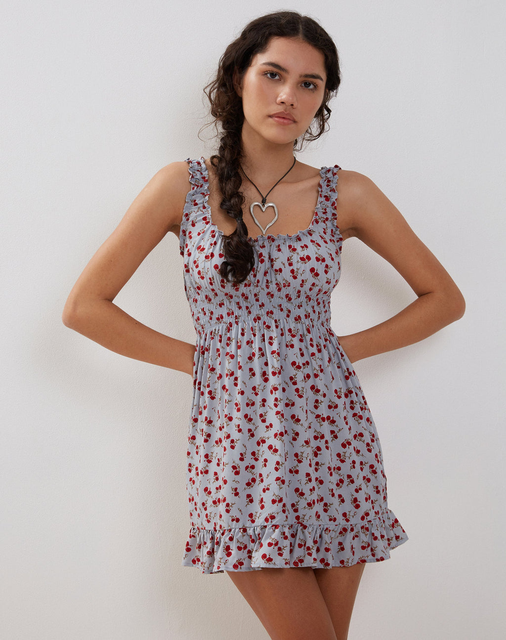 Mini robe de jour Soyata, bleu floral Ditsy