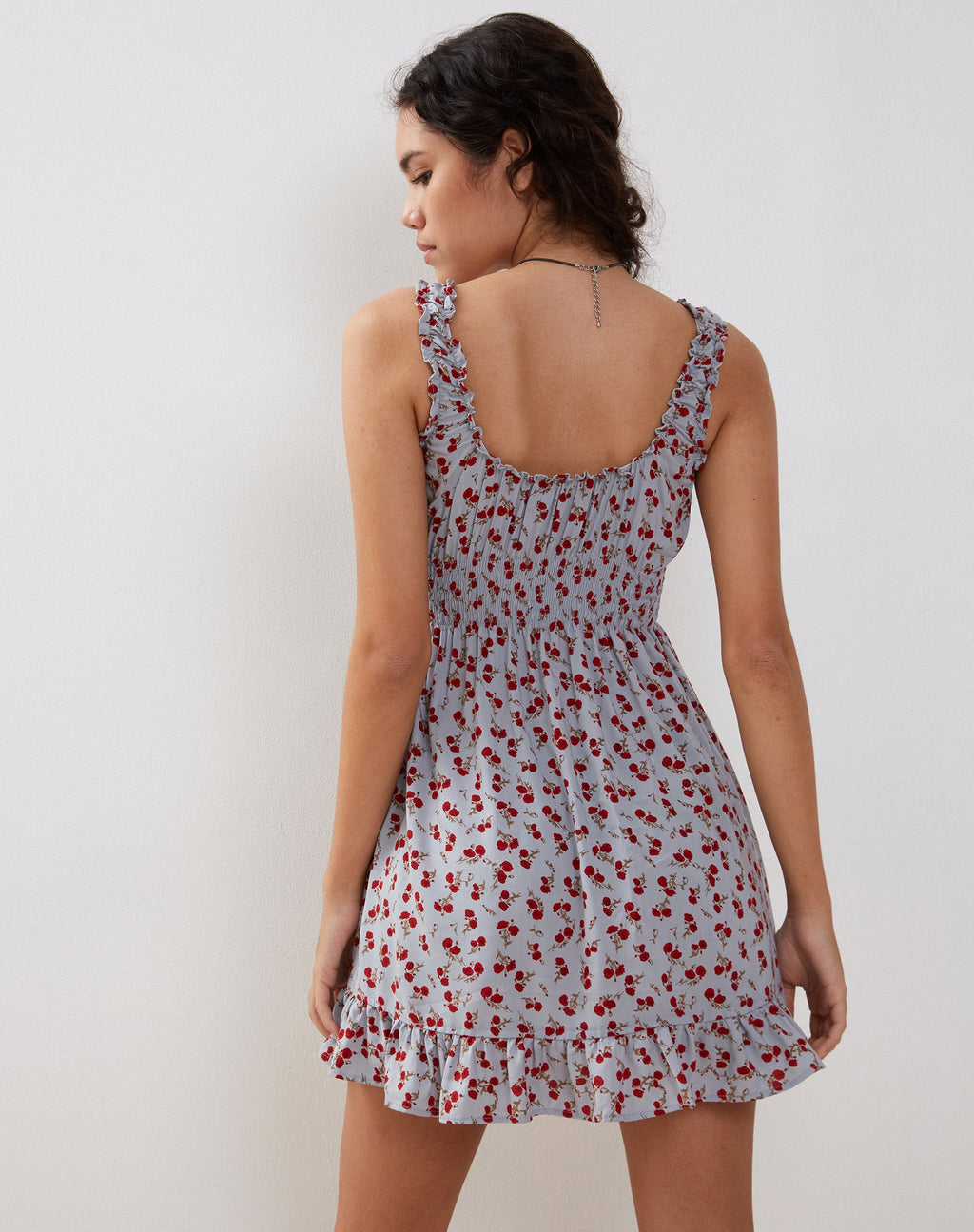 Mini robe de jour Soyata, bleu floral Ditsy