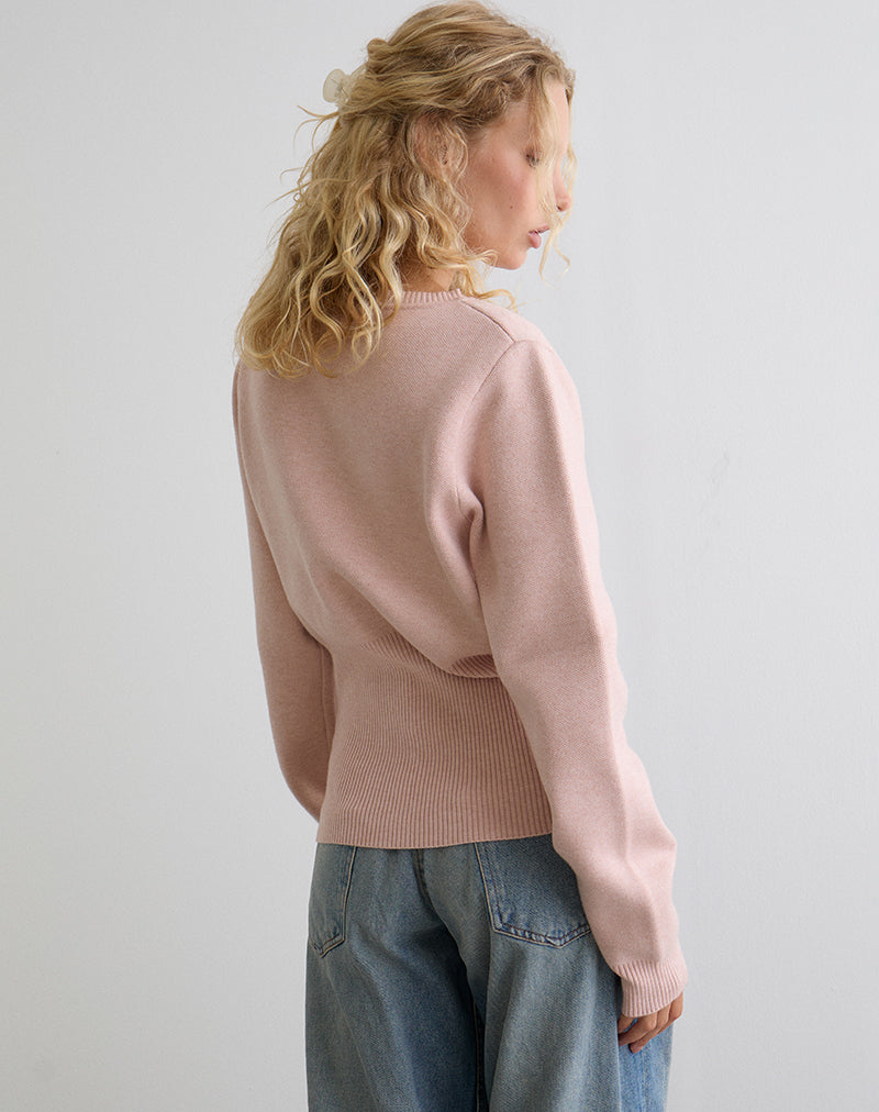 Image de Subra Cardigan à manches longues en rose