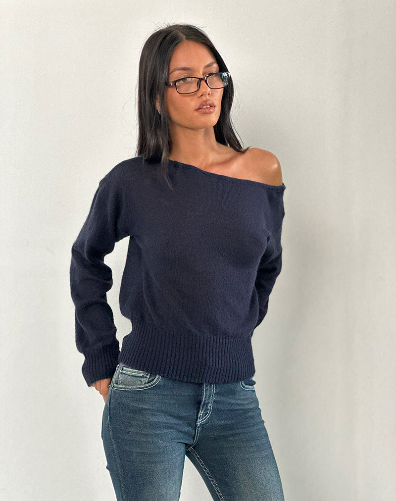 Image de Suena Asymmetric Jumper in Navy