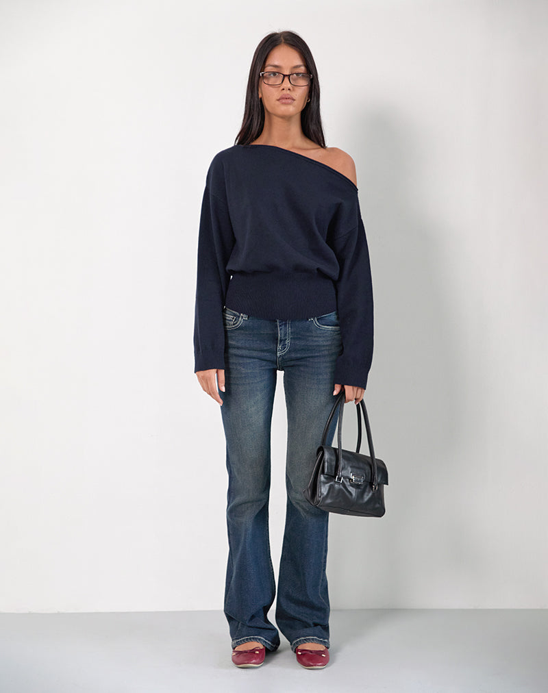 Image de Suena Asymmetric Jumper in Navy