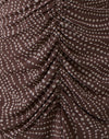 Flocage Polka abstrait Marron
