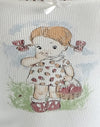 Motif Petite Fille Blanc