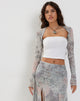 Image de Suri Shrug en dentelle florale pastel