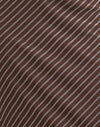 Flocage à rayures diagonales brun et crème