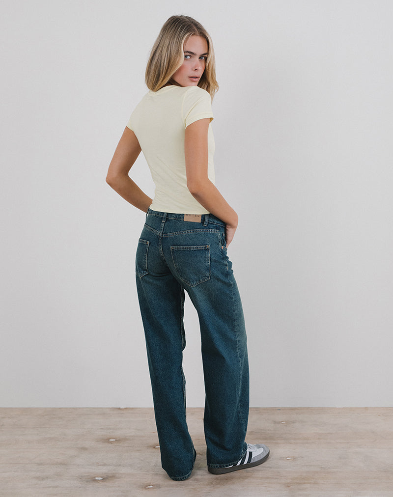 Image de Sutin Tee in Buttermilk with Dear Darlings Print