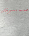  Gris Marl avec Worst Nightmare Graphic