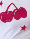 Impression cerise blanche