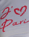 Blanc avec graphique I Love Pari