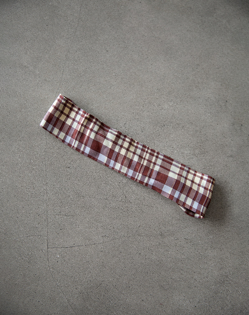 Image de Sala Headband en Multicheck Brown