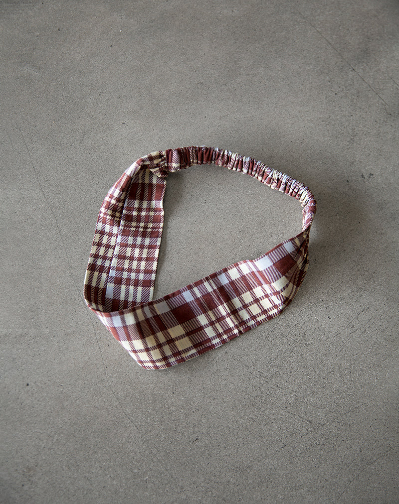 Image de Sala Headband en Multicheck Brown