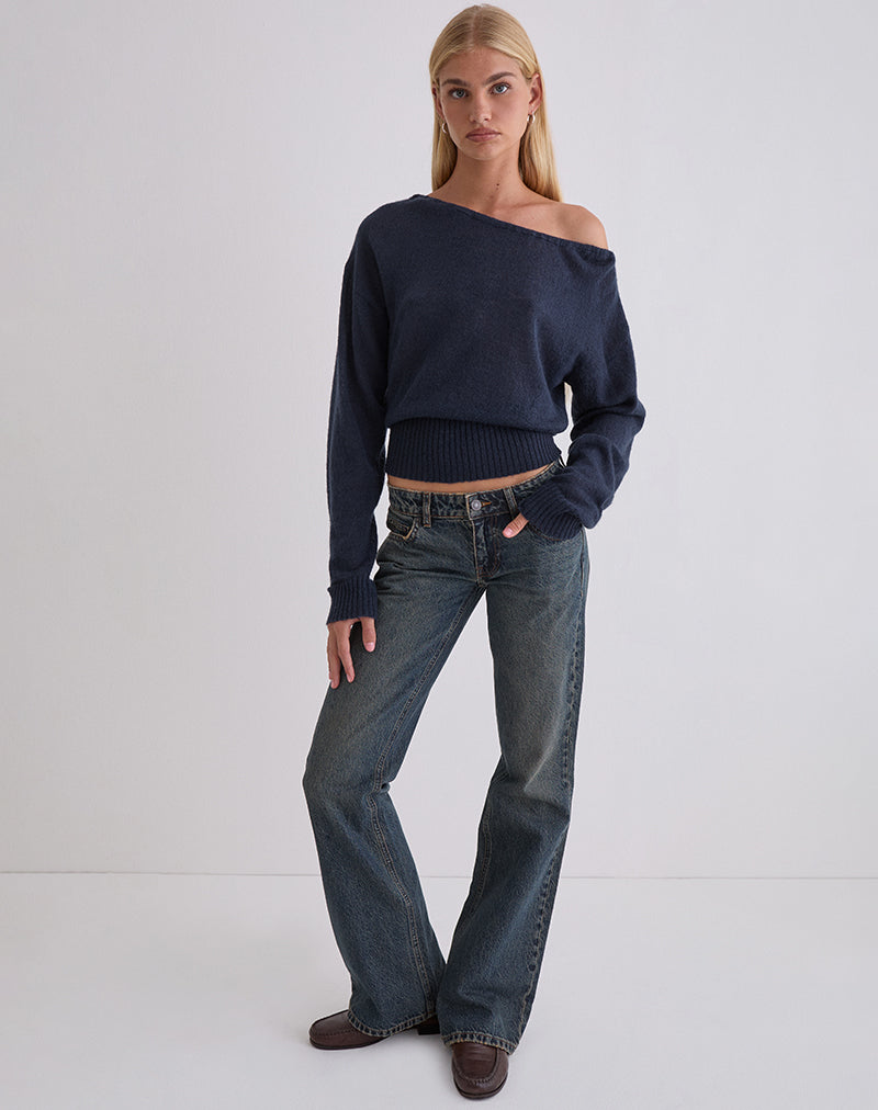 Image de Suena Asymmetric Jumper in Navy