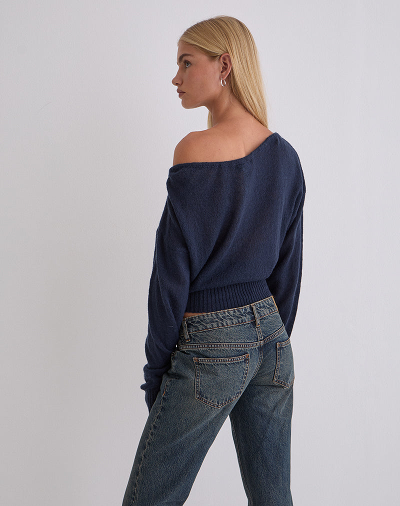 Image de Suena Asymmetric Jumper in Navy