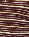 Tricot à rayures chatoyantes Rouille
