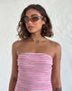 Image de Tatan Wrap Around Sunglasses in Taupe